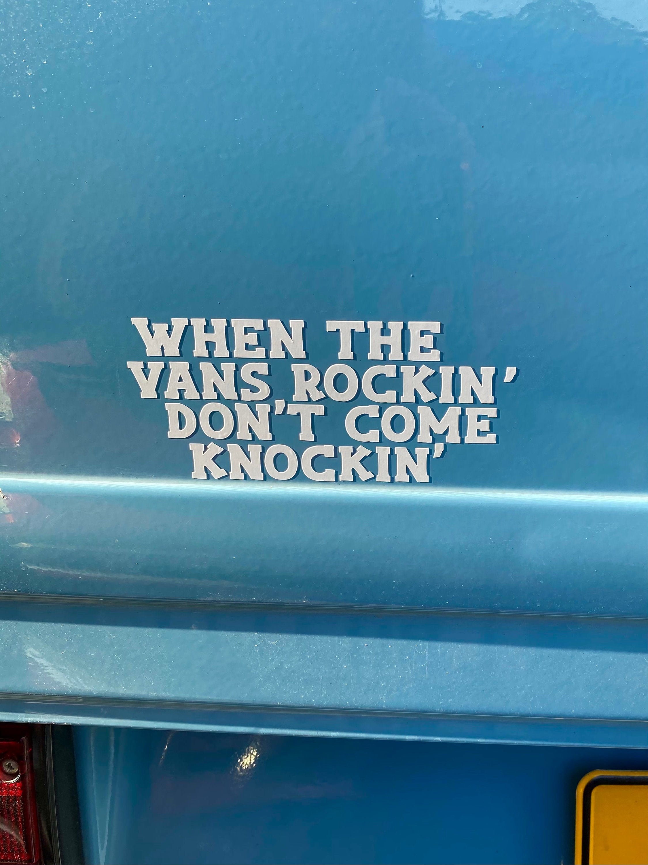 When The Vans Rockin' Dont Come Knockin' / Car Van | Etsy