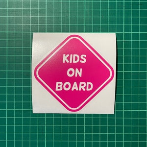 Kids on Board Vinyl, 29 kolorów winylu, naklejka na samochód Vinyl