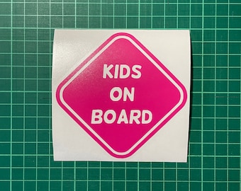 Kids on Board Vinyl, 29 Vinyl Colours, Car Sticker Decal Vinyl