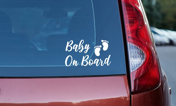 Baby On Board Car Decal, Oracal Vinyl Sticker