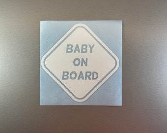 Baby on Board Vinyl, 29 Vinyl Colours, Car Sticker Decal Vinyl