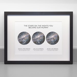 Personalised Star Map Print, The Night You Became My Dad / Mum image 5