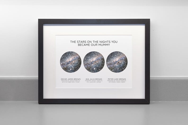 Personalised Star Map Print, The Night You Became My Dad / Mum image 5