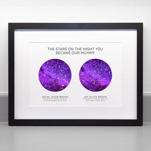 Personalised Star Map Print, The Night You Became My Dad / Mum image 7