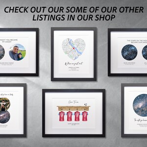 Personalised Star Map Print, The Night You Became My Dad / Mum image 12