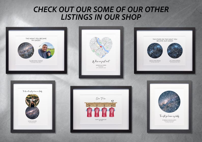 Personalised Star Map Print, The Night You Became My Dad / Mum image 12