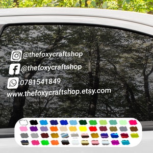 Sticker pour réseaux sociaux et sites Web, 48 couleurs de vinyle, chrome, scintillant, brossé, vinyle pour vitres de voiture image 2