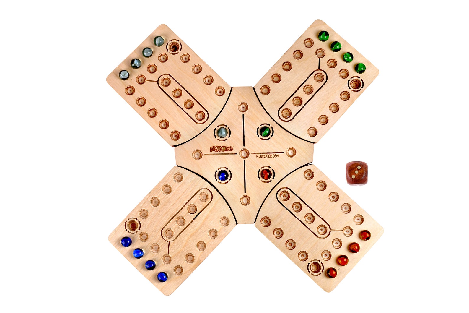 AGGRAVATION GAME, WOODEN Board Game, Strategy Family Multi