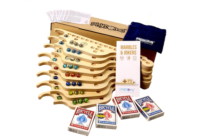 JOKER BOARD GAME Wooden Board Game Jokers and Marbles Etsy