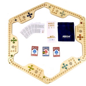 JOKER BOARD GAME, Wooden Board Game, Jokers And Marbles, Plywood Table Top 4-6-8 Players Interesting Board Game Gifts
