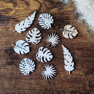 Dekoblätter, Kartendeko, Geschenke, basteln, kleine Dekoblätter Tischdeko, 3,5cm, Geschenkidee, Set 5/10, liebe zum Detail