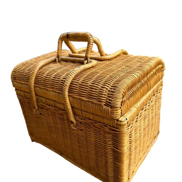 Wicker Picnic Basket Etsy