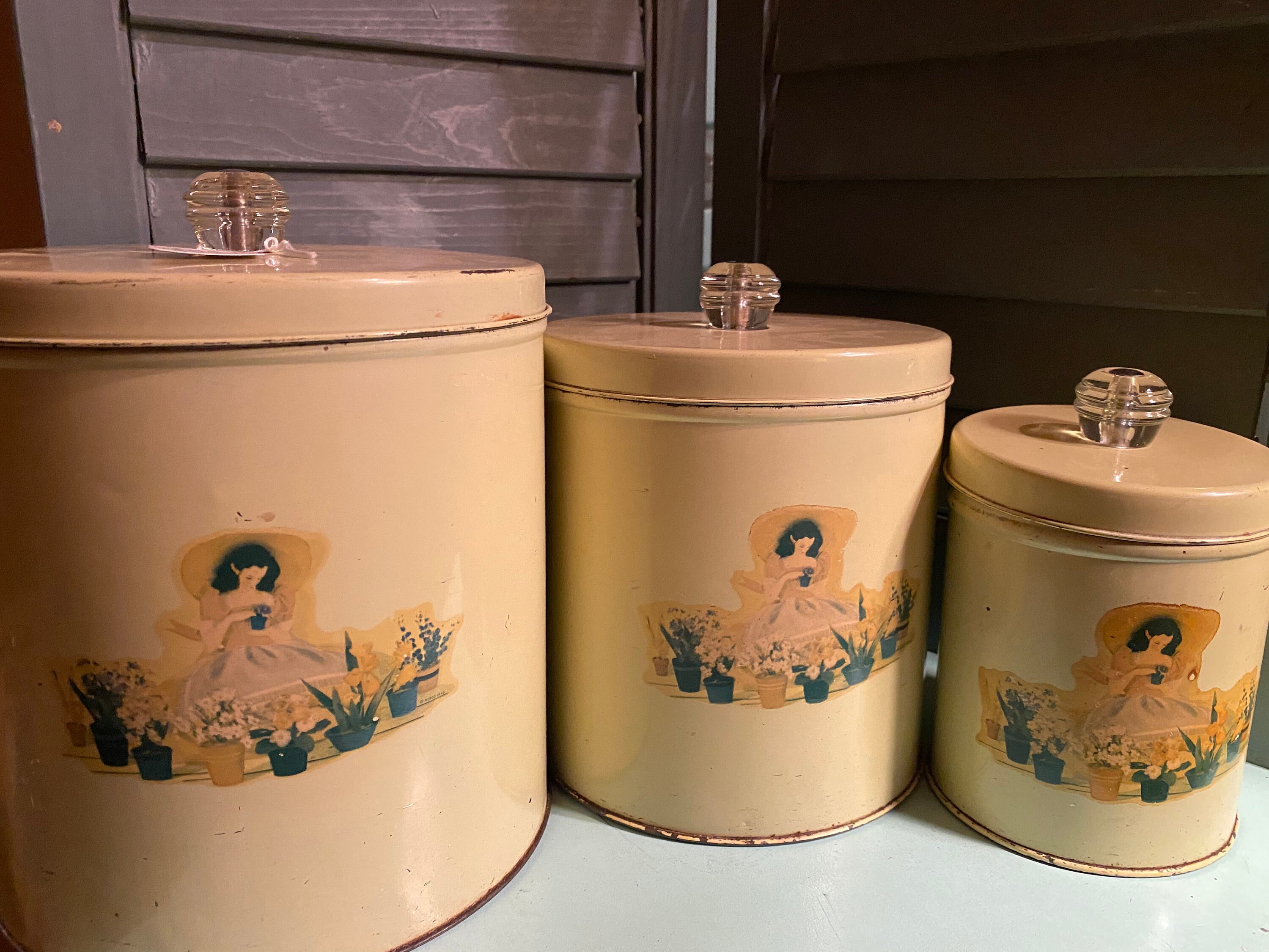 Nesco 1940s Canister Set Etsy