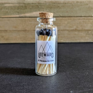 25 Premium Matches || Candle Matches || Matches in a Bottle || Matches and Striker || Match Striker Jar || Black Matches ||