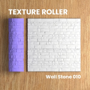 Wall Stone 010 | Polymer Clay Seamless Texture Roller | Digital STL File