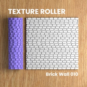 Brick Wall 010 | Polymer Clay Seamless Texture Roller | Digital STL File