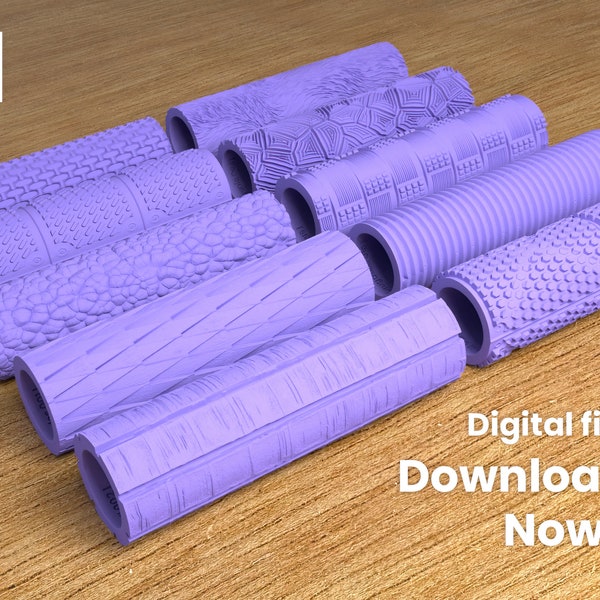 Texture Rollers Stl Files - Etsy