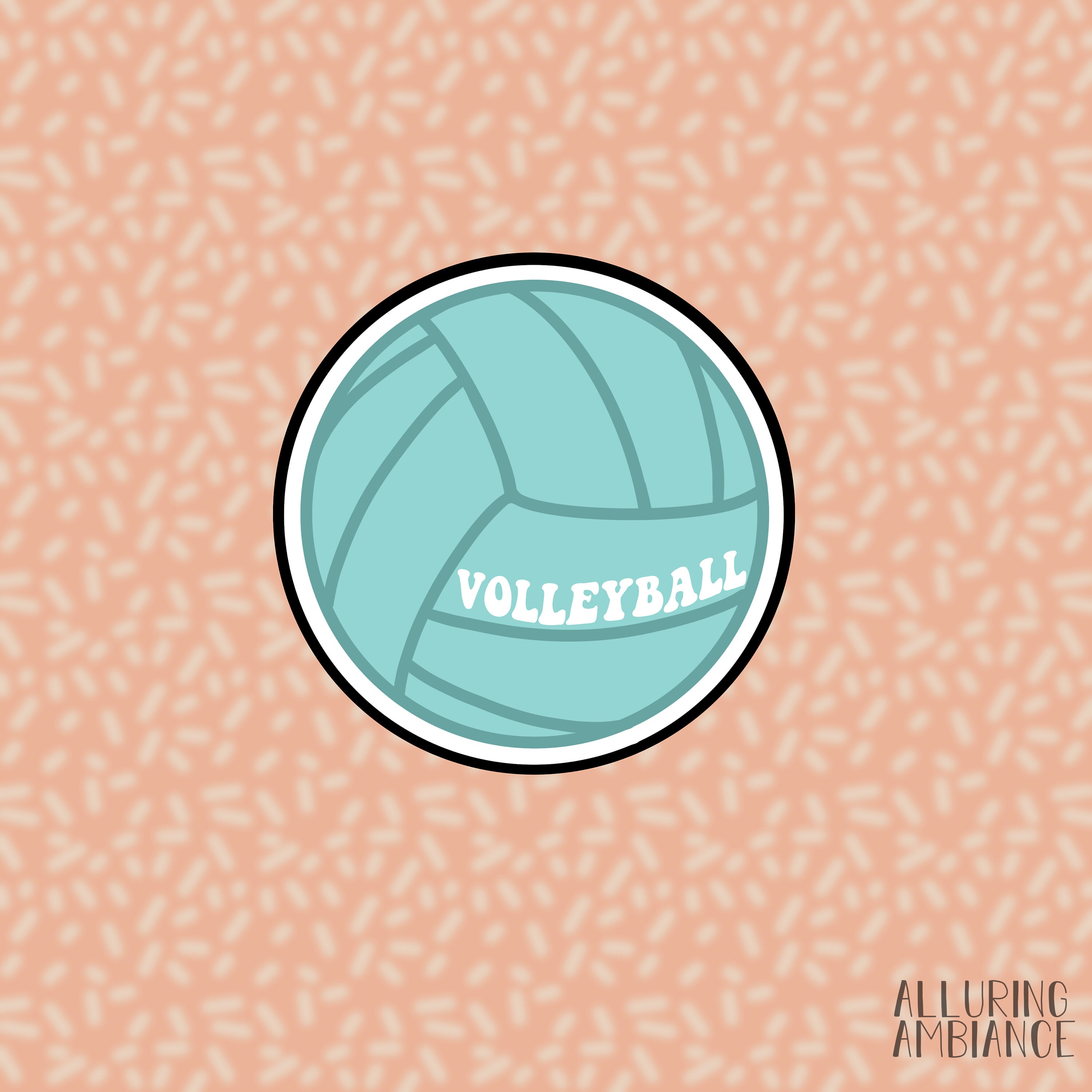 Volleyball Aesthetic Sticker Pack Etsy