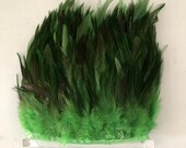 Wholesale 2Meters Lot Peacock Blue Dyed High Quality Pheasant chicken Feather Trims 8-13cm Height Natural Feathers Lace Ribbons