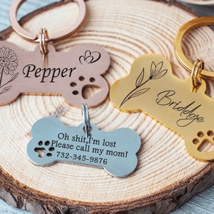 Dog Tag,Dog ID Tag,Bone Dog Tag,Dog Name Tag,Custom Dog Tag,Engraved Dog Tag,Dog Tag Personalized, Dog Tag Personalized for Dogs,Cat tag