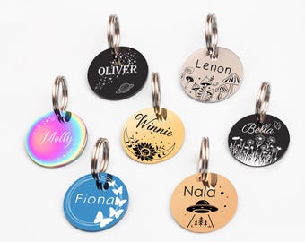 Dog Tags for Dogs Personalized,Engraved Pets ID Tag,Custom Dog Tag,Dog Name Tag,Dog Collar Tag,Hundemarke,Dog ID Tag,Puppy Tag,Cat ID Tag
