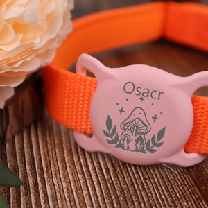 Personalized Pet Apple Air Tag Pet ID tag Holder for Dog Collar Personalized Engraved Airtag Case Silicone Pet Collar Holder AirTag Cover