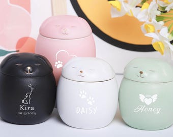 Custom Engraved Pet Urns – Personalized with Name & Date, Memorial Cremation Urns for Dogs, Heartfelt Pet Loss Gift Idea,urns for ashes