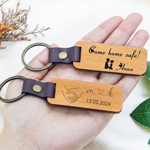 Custom Keychain Gift for Home Car Office, Birthday or Anniversary Gift,Custom Name keychain Gift,Gifts for Dad,Engraved Wood Keychain