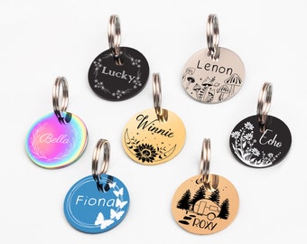 Dog Tags voor honden gepersonaliseerd, gegraveerde huisdieren ID-tag, aangepaste dog tag, hond naam tag, halsband tag, Hundemarke, hond ID tag, puppy tag, kat ID tag