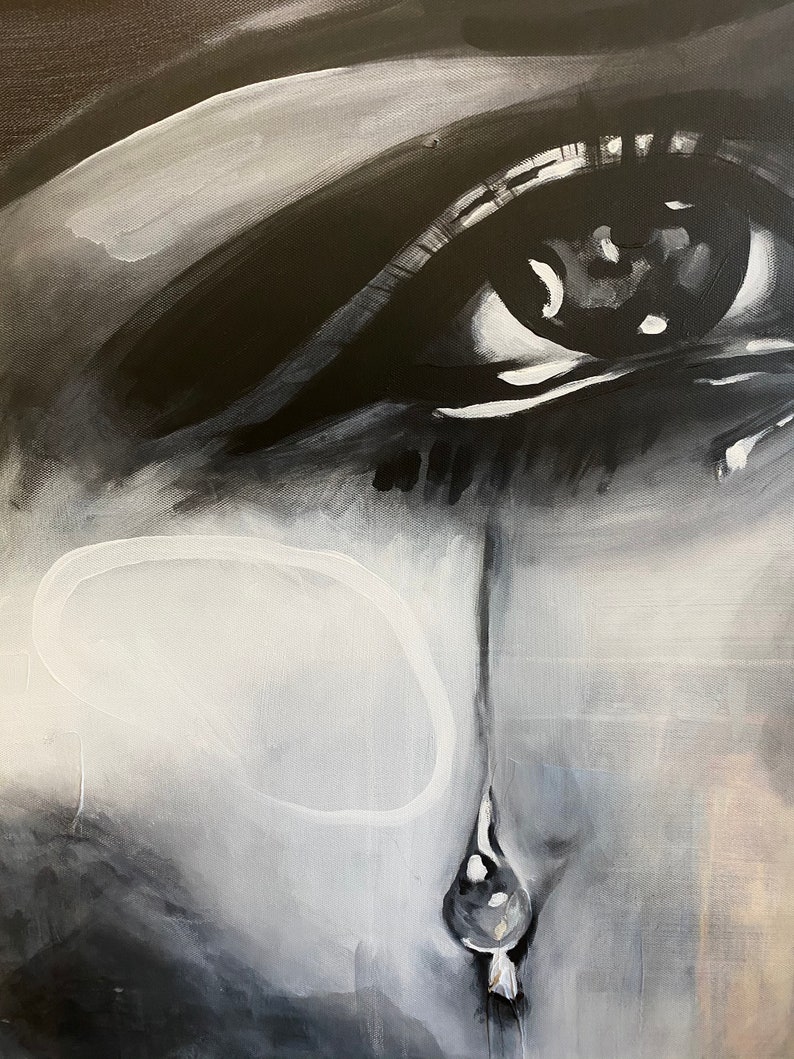 Living Statue Original Acrylic Painting Etsy