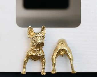 Solid brass Bulldog drawer knobs and Pulls/Nursery Cabinet Pulls/Wardrobe Pull /offices Knob /cafes Knob /restaurant  Knob