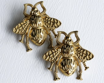 Solid brass bee knobs and Pulls/ Drawer Knobs/Cabinet Pulls/Wardrobe Pull/door handle /offices Knob /cafes  Knob /restaurant  Knob