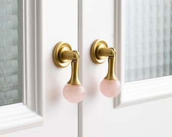Crystal ball brass knobs/Drawer Knobs pulls/crystal Pulls/luxury Cabinet Pulls/Wardrobe Pull/ home Knob /restaurant  Knob/Dresser pulls
