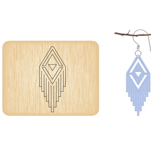 Fringe diamond earrings Leather die Cutters tassel  steel rule punch cutting die craft tools faux leather earrings dies