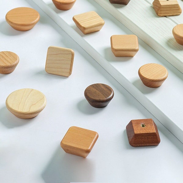 Wooden Square Door Handles Etsy UK