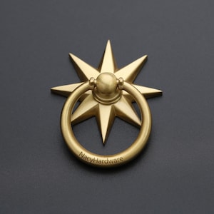 Sun solid brass knobs and Pulls/Drawer Knobs/Custom Engraved Cabinet Pulls/Wardrobe Pull/Ring drop pulls/Cupboard door handles/Circle pulls