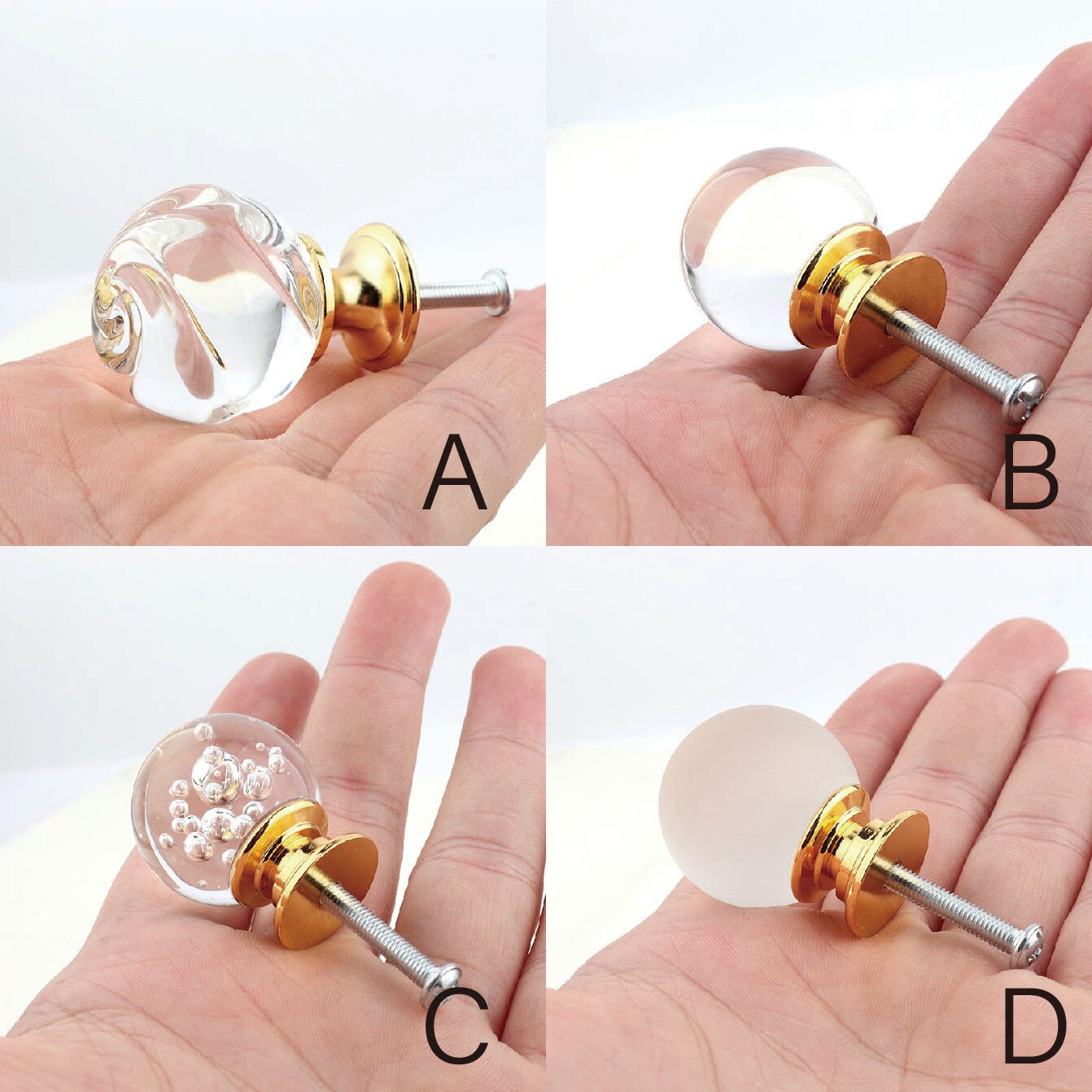 Crystal Ball Knob for Furniture/clear Matte Crystal Drawer Etsy
