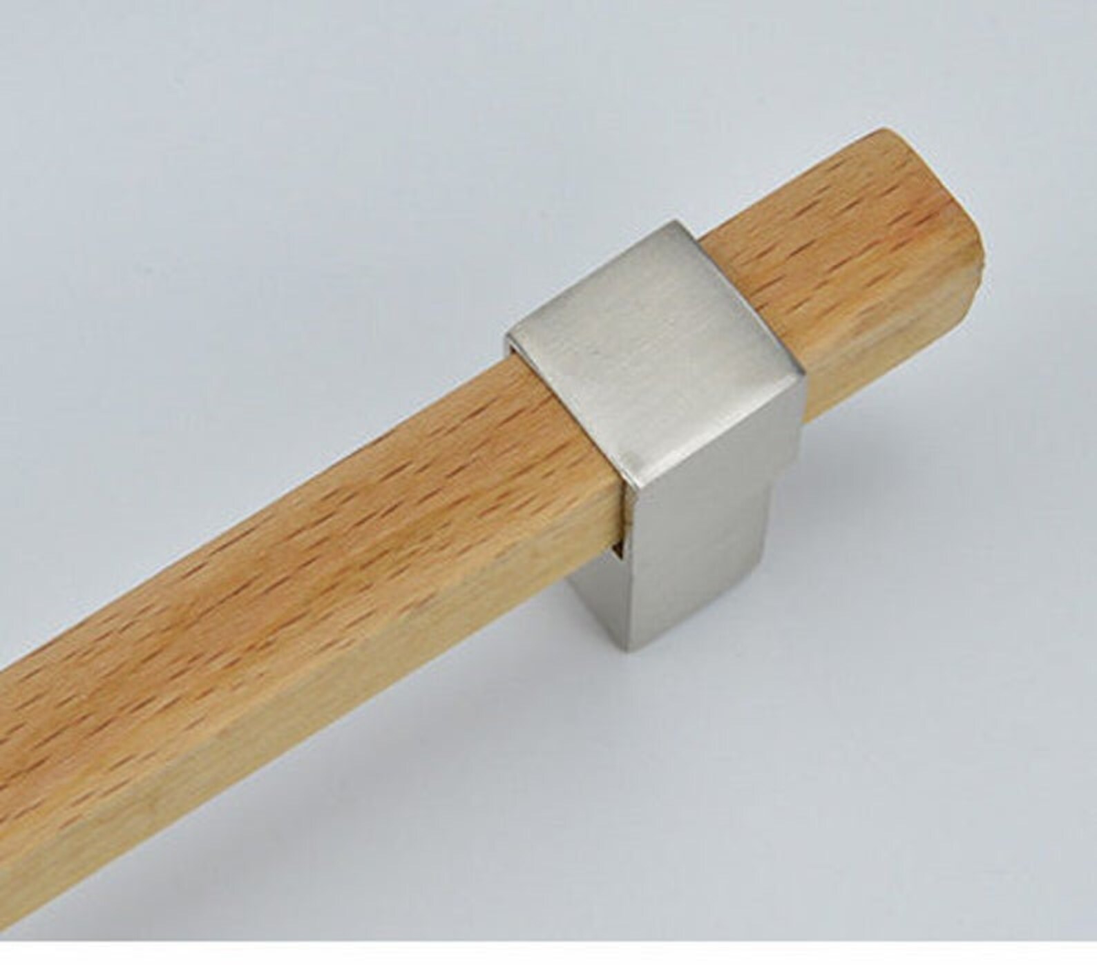 Modern Wood Door Pull Handle /square Wood Pulls/ Drawer Etsy