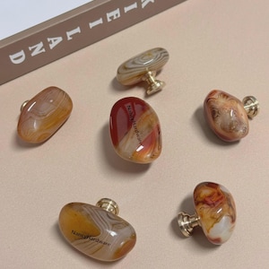 Banded agate Drawer Knobs for cabinet/Drawer Pulls crystal/Custom Engraved Cabinet dresser knob/Wardrobe Pull/irregular kitchen brass Knobs