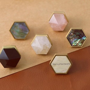 Hexagon Crystal knobs and Pulls/Brass Drawer Knobs/Custom Engraved luxury Cabinet Pulls/Wardrobe Pull/Kitchen handles/Dresser door knobs