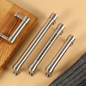 Cabinet Pulls Drawer Pull Handle silver, cupboard silver handle pull,Custom Engraved wardrobe matte black pull,modern simple handles pulls
