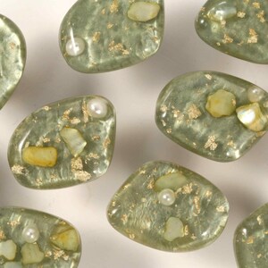 Glass Green knobs and Pulls/Mini compact Cabinet Pulls/Wardrobe Pull/Irregular Drawer handles/Cupboard Knobs/Door Pulls/Dresser Handles image 3
