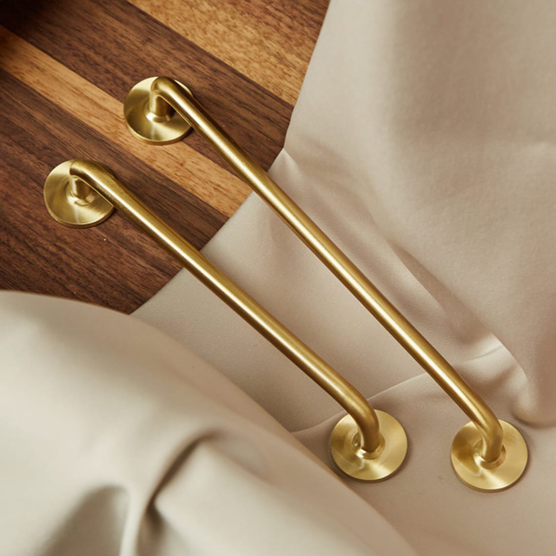 EXTRA long Modern Brass Drawer Knobs pulls/solid kitchen Pull Etsy