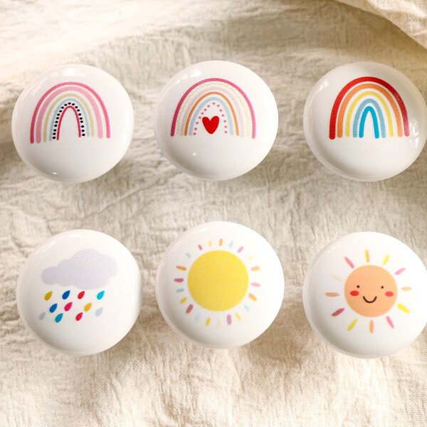 Rainbow Drawer Knob Etsy