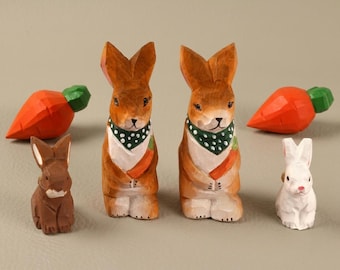 Rabbit Carrot knobs and Pulls/Bunny Drawer knobs/Custom Engraved Cabinet Pulls/Wardrobe Door Pulls/Kitchen Knobs/Nursery decorative handles