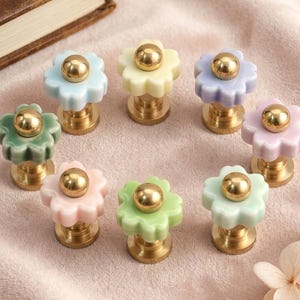 Mini Sakura Drawer Knobs/Flower children room Dresser Pulls/Cabinet Handles/Wardrobe Knobs/Nursery room knobs/Kitchen Cupboard handles