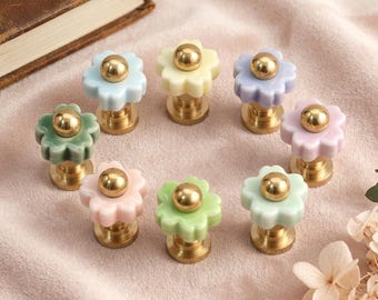 Mini Sakura Drawer Knobs/Flower children room Dresser Pulls/Cabinet Handles/Wardrobe Knobs/Nursery room knobs/Kitchen Cupboard handles