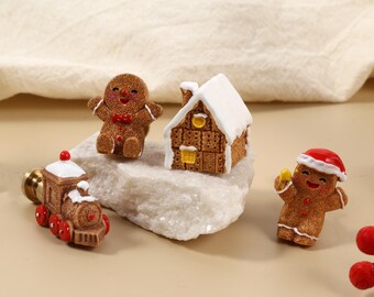 Santa Gingerbread man Drawer Knobs/Dresser Pulls for Nursery/Custom Engraved Cabinet Handles/Christmas decor Wardrobe Knob/Cupboard Handle