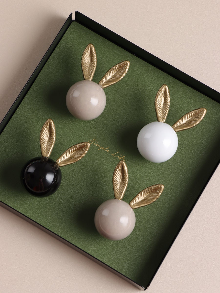 Ceramic Bunny Knobs/ceramics Drawer Knobs for Kids/rabbit Etsy