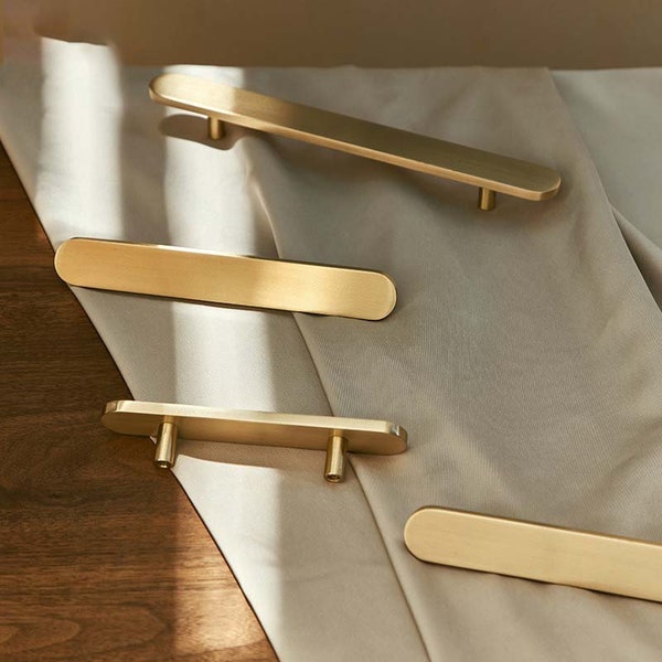 Modern Brass Drawer Knobs pulls/kitchen Pull handles/Cabinet Pulls/brass Wardrobe Pull/ furniture hard wares
